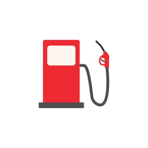 Gas station solid icon, fuel and refill sign, vector graphics, a colorful flat pattern on a white background, eps 10.